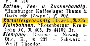 Kartoffelgrosshandlung
Olawski