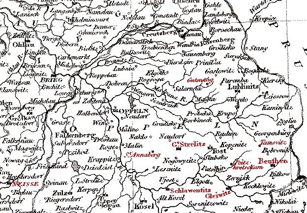 Map of Silesia